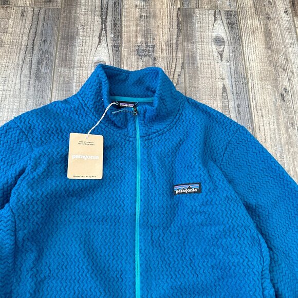 New Patagonia R1 Air 1/2 Zip Neck Womens 2XL Lagom Blue Pullover Fleece Pullover - Picture 4 of 9
